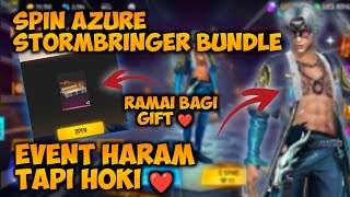 SPIN RAMPAGE ACSENSION️ | AZURE STORMBRINGER BUNDLE? | FREE FIRE MALAYSIA️