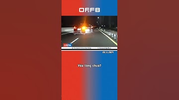 Vượt ẩu trên cao tốc, xe 7 chỗ ủi đít xe tải #giaothong #offb #tintuc #oto