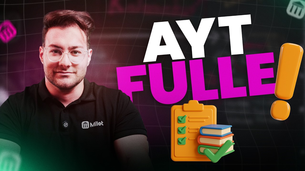 Bana 8 dakikanı ver sana AYT'yi FULLETEYİM