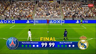 FINAL - PSG vs Real Madrid - Longest Penalty Shootout | Champions League 2024 | Mbappe vs Vini | PES