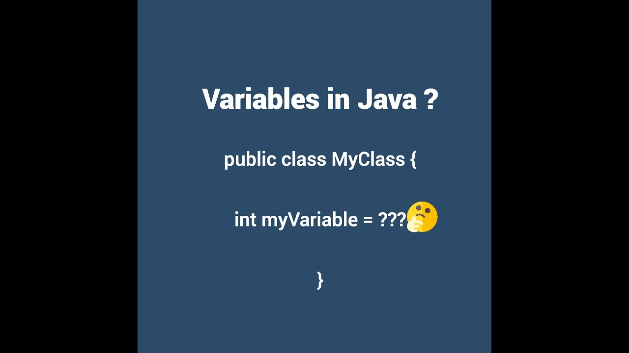 Variables in Java | What is a Variable - YouTube