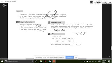 Section 2.3 Part 5 - Solving Absolute Value Inequalities