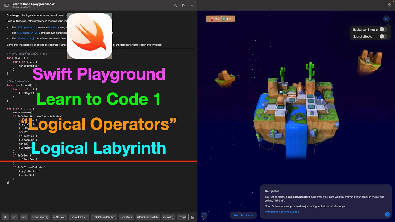 Learn to Code 1 : EP33_logical operators_Logical Labyrinth - YouTube