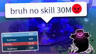 Double 30M Uses OP SHADOW + GODHUMAN Combo... | Bounty Hunting (Blox Fruits)