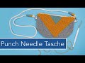 DIY Punch Needle Tasche nähen mit kostenlosem Schnittmuster