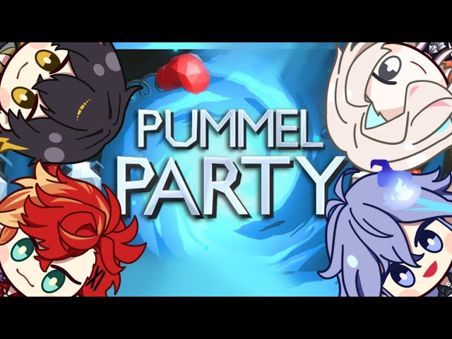 【Pummel Party】足の引っ張り合い！４人で友情崩壊パーティーゲームする！【#放課後アップロー #ホロスターズ #vtuber  】のサムネイル