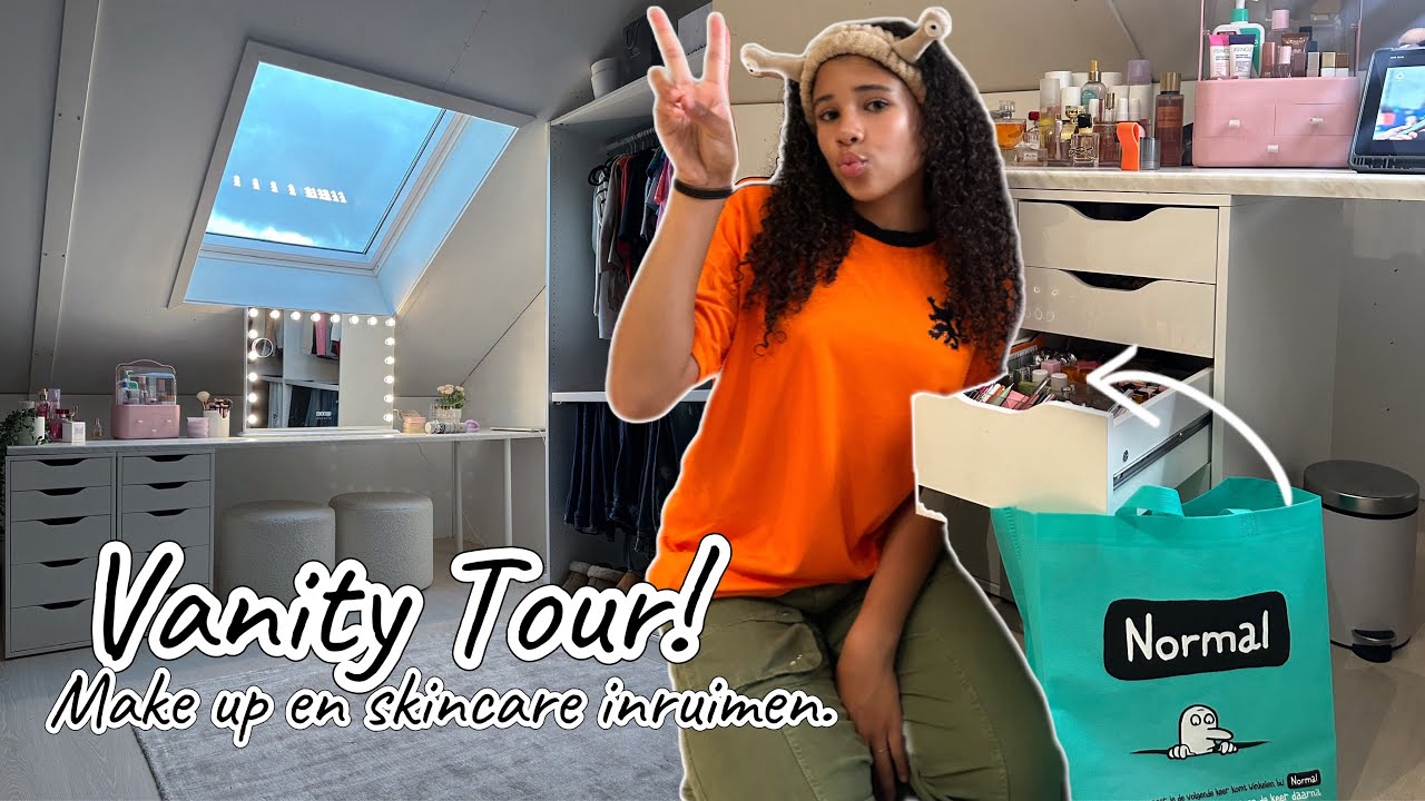 Vanity Tour💄✨! Nieuwe make-up van Celina inruimen!