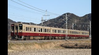 久しぶりの正調編成となった、6000系リバイバルカラー車両。（東武日光線）