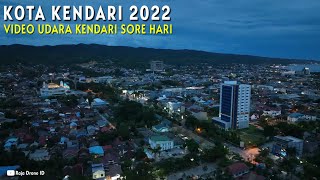 Drone Kota Kendari 2022, Melihat Kendari Dari Udara Sore Hari. Ibukota Sulawesi Tenggara