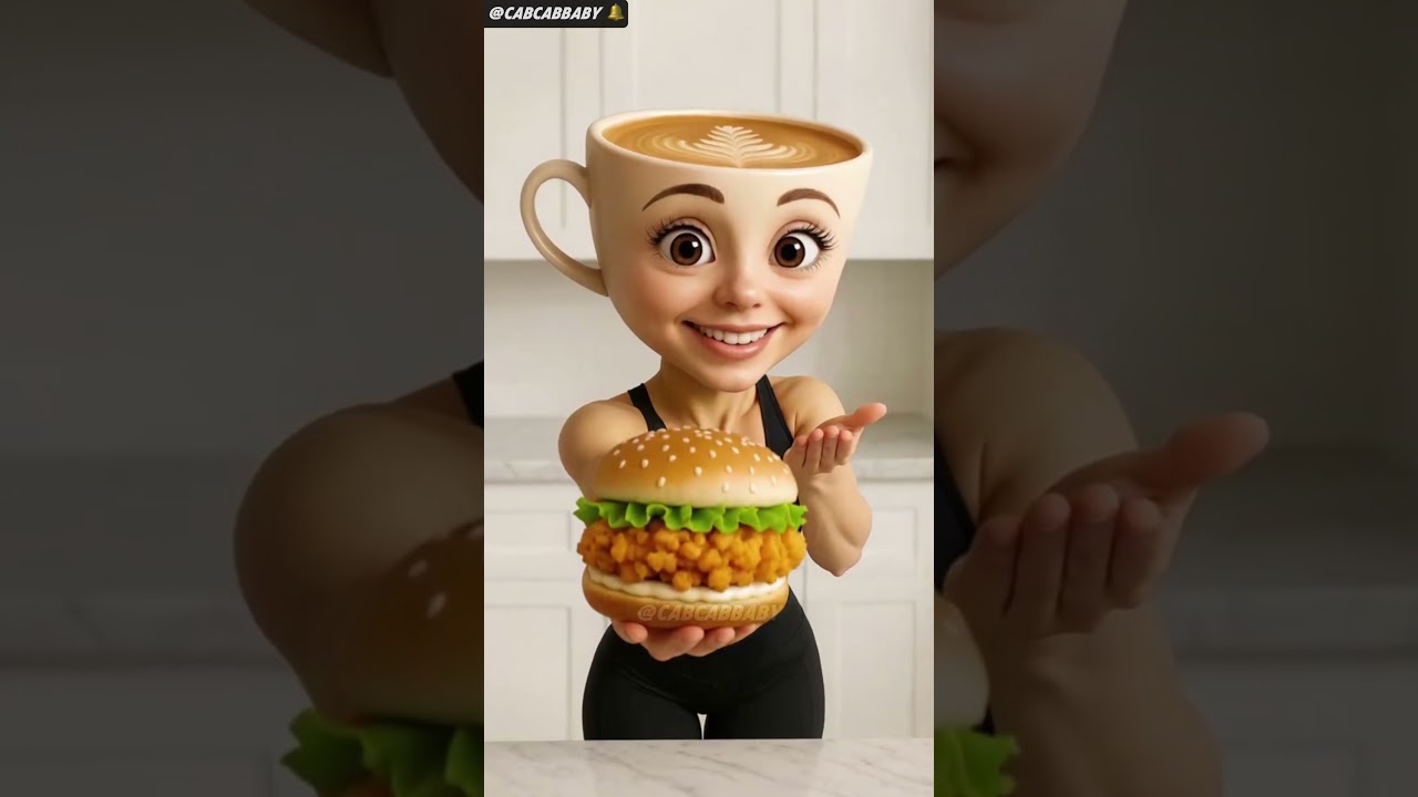 Mom SHARES burger with baby & husband but... ๐ฑ #shorts