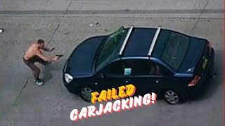 Car Jacking Gone Wrong: Hilarious CCTV car robbery attempt Fails