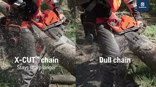 X-CUT Feature and Benefits: Stay Sharp Properties by Husqvarna USA 188 views 2 months ago 1 minute, 16 seconds