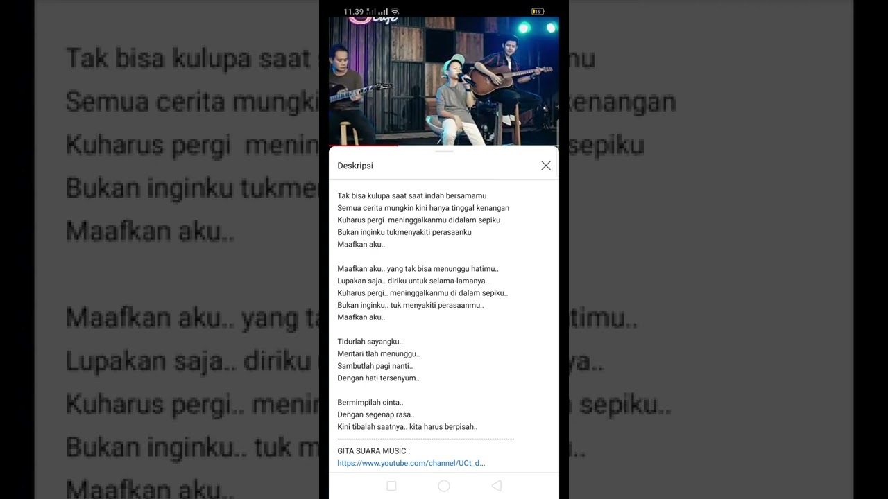 farel prayoga lirik maaf kan aku.