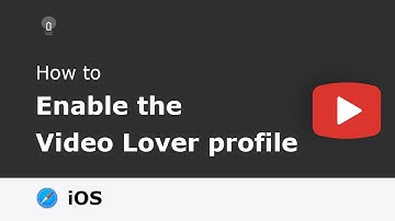 🔵How to enable the Video Lover profile on iOS 17?