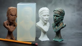 How to make a silicone mold and resin casting tutorial (feat. John Wick)