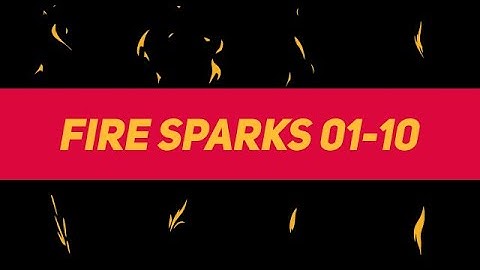 Liquid Elements Fire Sparks 01-10 Motion Graphics Templates