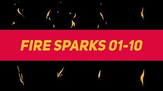Liquid Elements Fire Sparks 01-10 Motion Graphics Templates