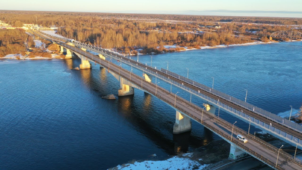 Мост-гигант через реку Волхов открыли в Ленинградской области