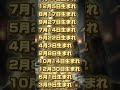 もうすぐ夢みたいな幸せが訪れる誕生日ランキング