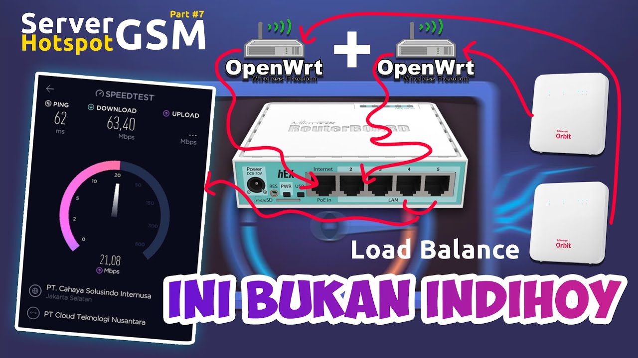 RT/RW Net GSM Part #7 - Menggabungkan 2 Internet Jadi 1, Load Balance
