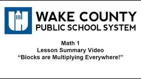 Math 1 Unit 8 Lesson 3 Summary Video