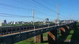 EF210-107 1086ﾚ 旭川橋梁付近通過