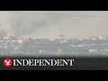 Live: View over Israel-Gaza border as seen from Israel