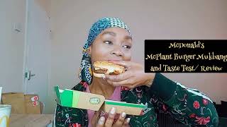Trying Mcdonalds Mcplant Burger Mukbang