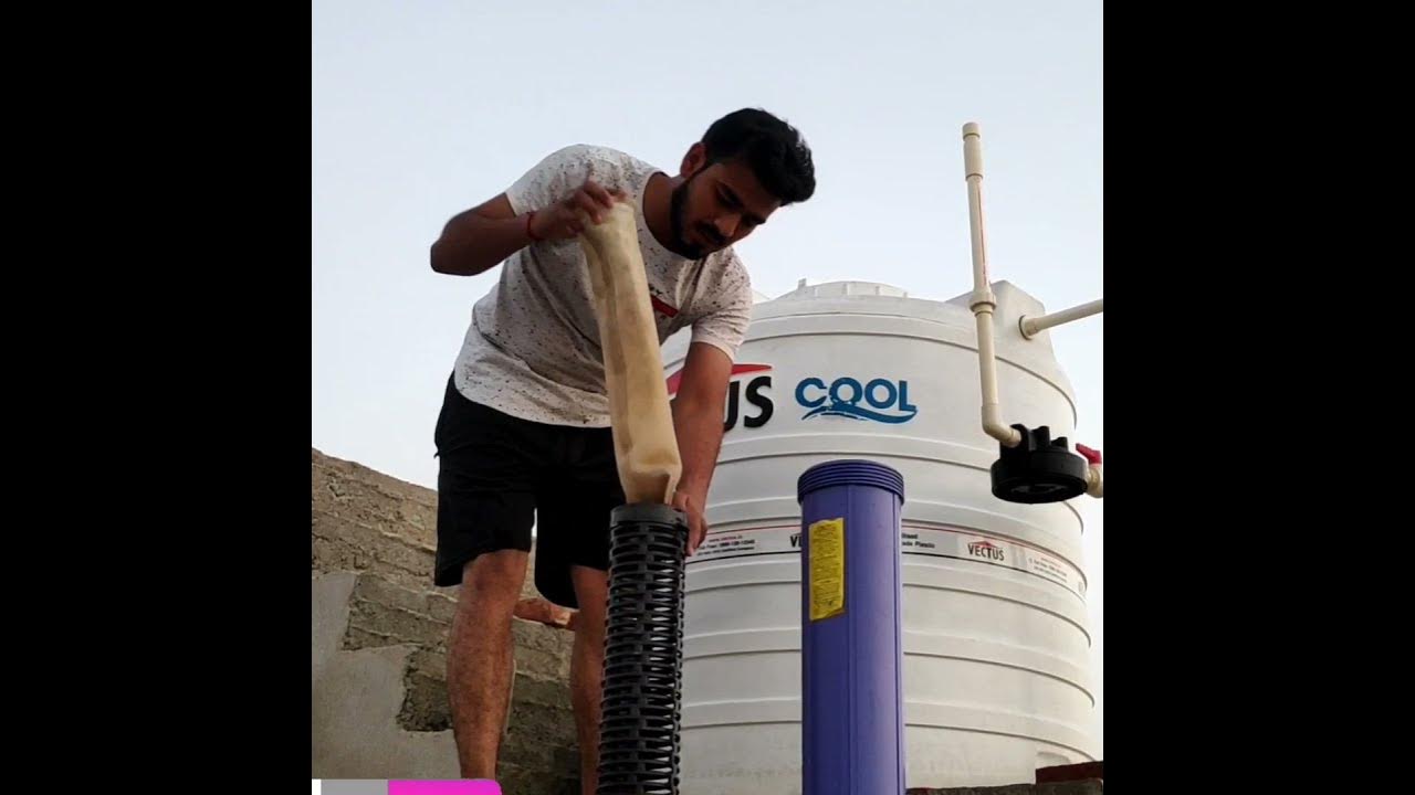 How to clean Water Tank Filter Whole House Water Filter After