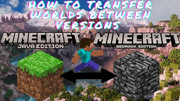 How To EASILY Transfer Worlds Between Java And Bedrock Edition