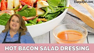 Hot bacon salad dressing - spinach salad