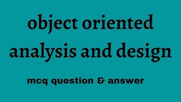 CS8592 object oriented analysis and design\ mcq \  question with answer\part-A