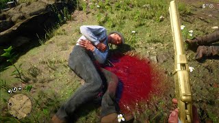 RDR 2 - The longest bloodiest animation of death