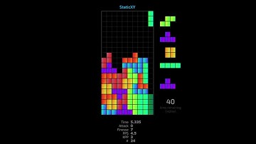 26.7s Tetris Sprint (40 Lines, Jstris)