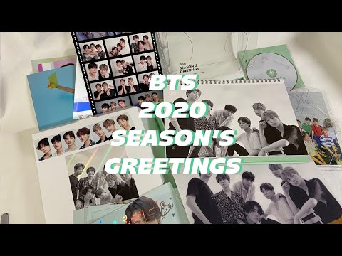 ENG)방탄소년단 2020년 시즌그리팅 + 월 캘린더  언박싱 열어보기 | Unboxing BTS SEASONS GREETINGS + Wall calendar