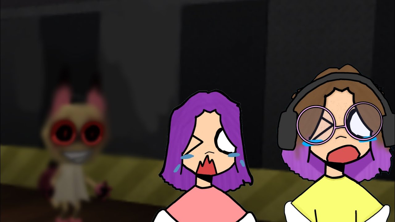 I taught my lil sis how to play Dandys World - YouTube