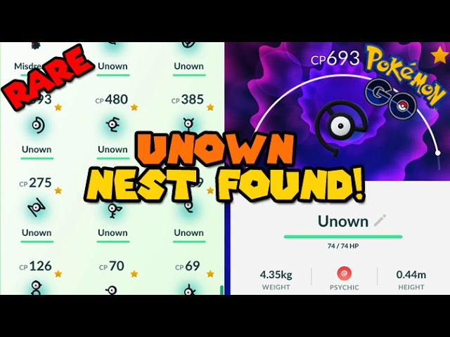 Pokemon Go to add two new types of the rarely seen Unown to the