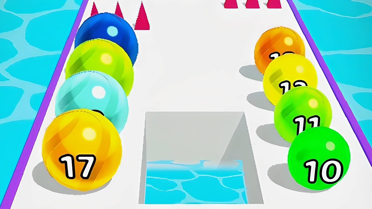 Marble Run 3D Game Color Ball Race Gameplay Android, iOS Level (154 ...