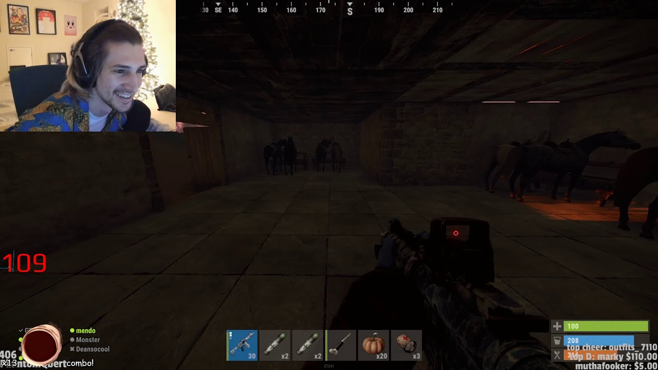 Asmongold shows xQc his stables | OTV rust highlights |