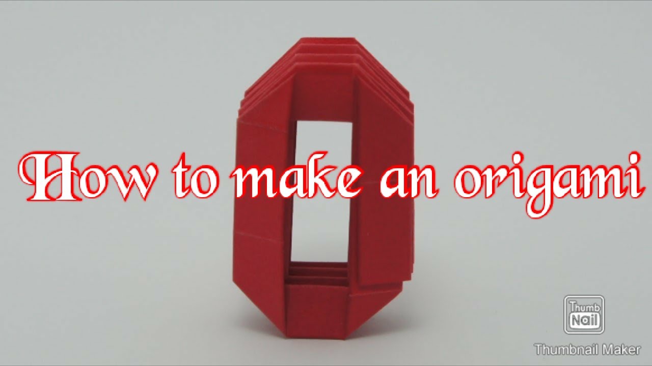 How to make origami number 0. Without seasor,glue and tape. Easy step by step.