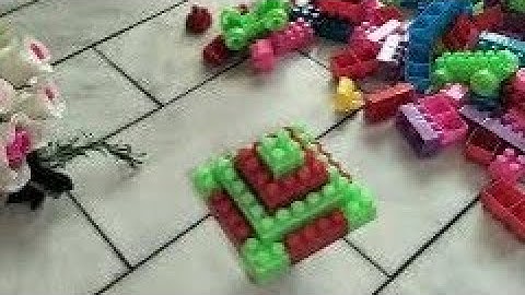 Satisfying DIY Lego colorful Top | ASMR building block | lego sounds | relaxing 