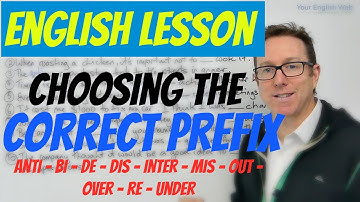 English lesson - Using prefixes in English