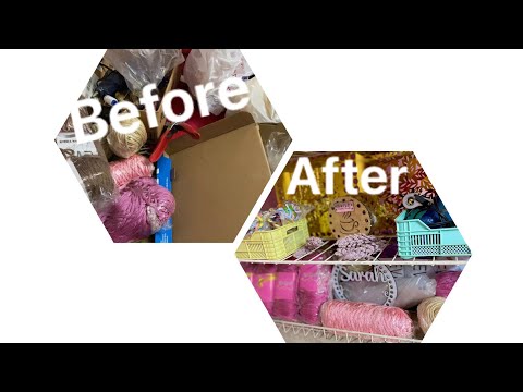 تنظيم خيوط الكروشيه و ترتيبهم بابسط الطرق   