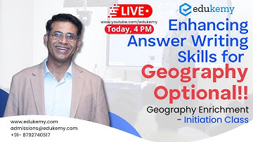 UPSC Geography Optional Enrichment Initiation Class | Shabbir Sir | UPSC CSE Aspirants | Edukemy