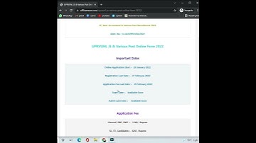UPRVUNL JE & Various Post Online Form 2022 | #onlineform #offlineexam #shorts