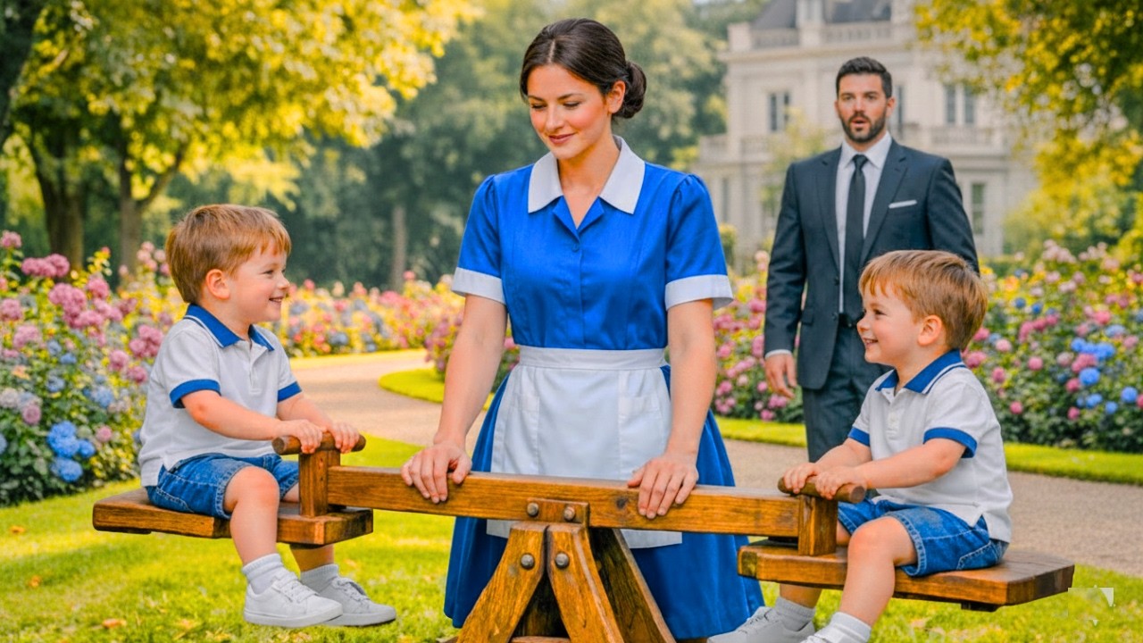 Le Milliardaire rentre à l’improviste… et reste sans voix devant la femme de ménage et ses enfants