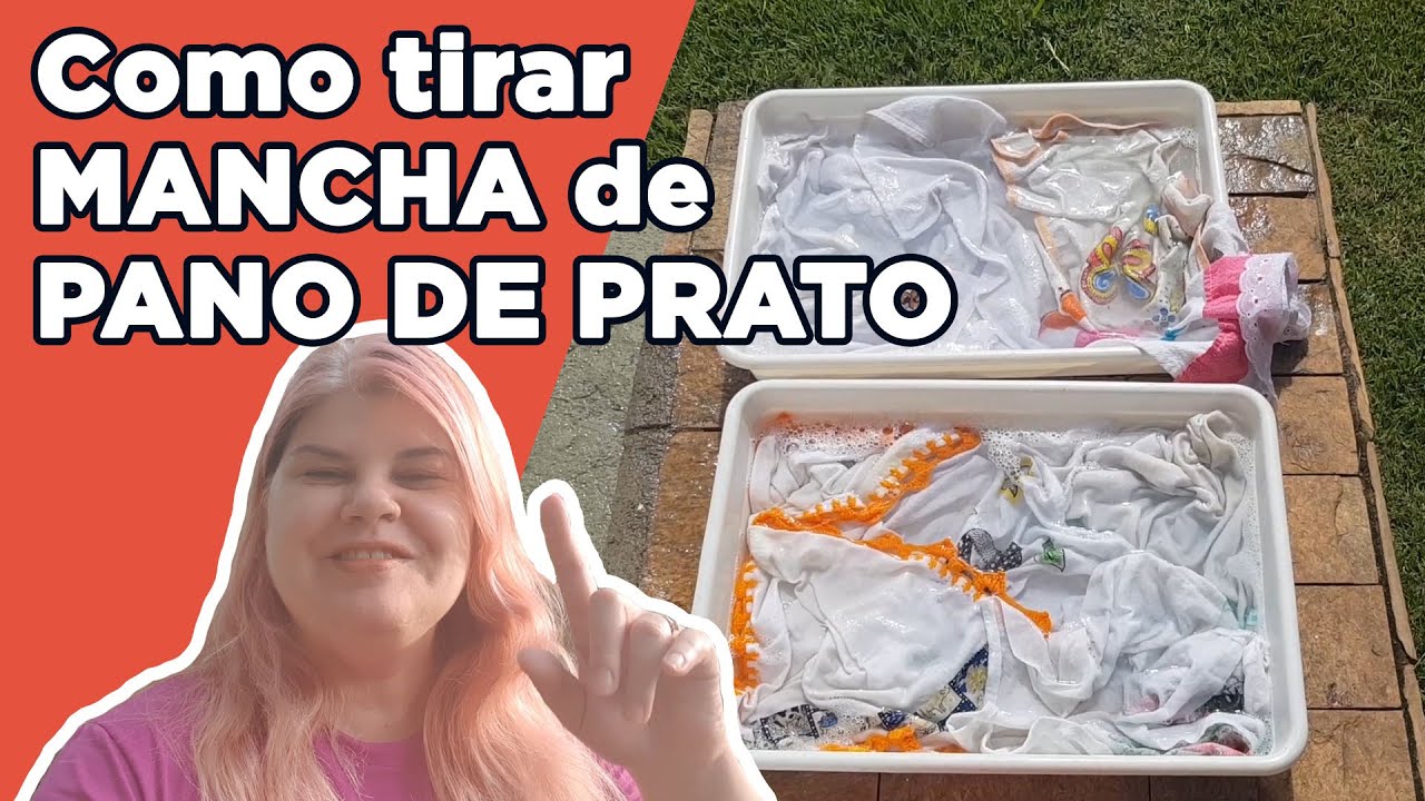 Como tirar mancha de pano de prato. A forma mais simples que você vai ...