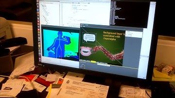 Custom version of Synapse controlling Animata software using a kinect