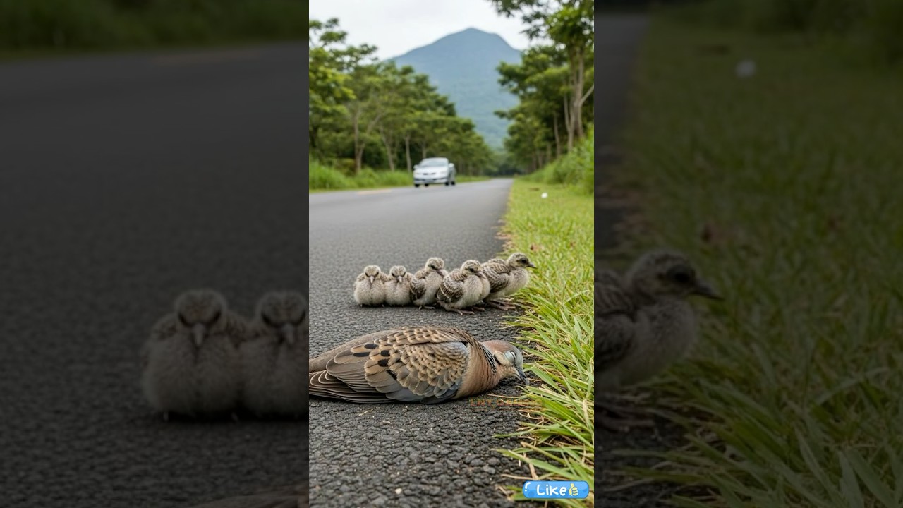 ВЕРА В ЧЕЛОВЕЧЕСТВО ВОССТАНОВЛЕНА! Добрая женщина спасла голубя с птенцами у дороги.