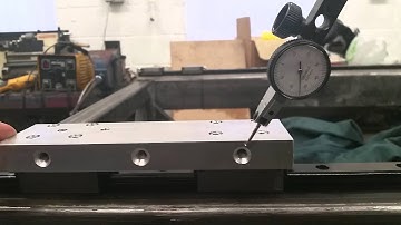 CNC, Setting the X Axis bearing carriage square.